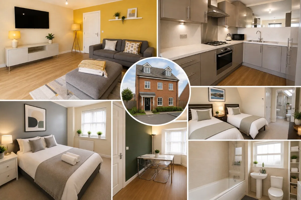 Spacious 4-Bedroom Contractor House | Parking - Bedfordshire