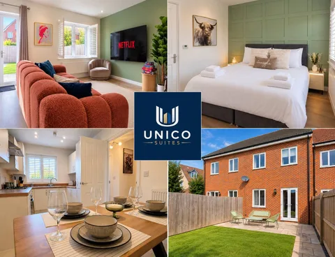 Stylish 3-Bed Home in Wixams - Parking & Workspace
